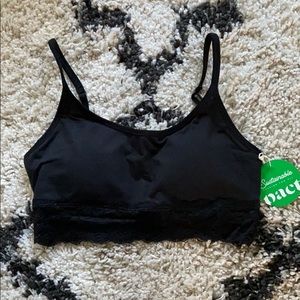 Pact organic cotton bralette. NWT